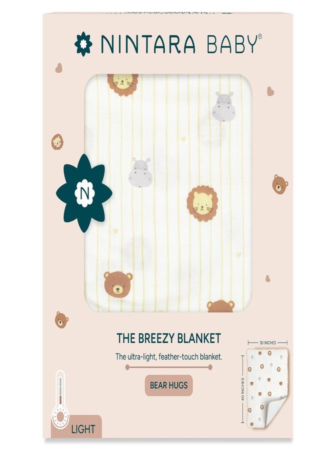 NINTARABABY Breezy Blanket - Ultra-Light Baby Blanket, Breathable & Cooling, Feather-Soft for Newborns & Infants, Baby Gift for Girls & Boys, 30 x 40 Inches - Image 1
