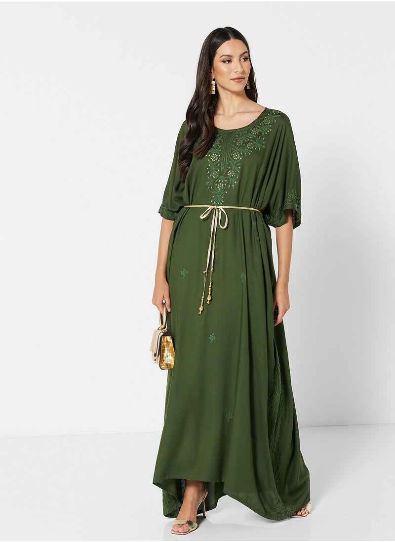 ARABIAN CLOSET EMBROIDERED KAFTAN  - Image 5