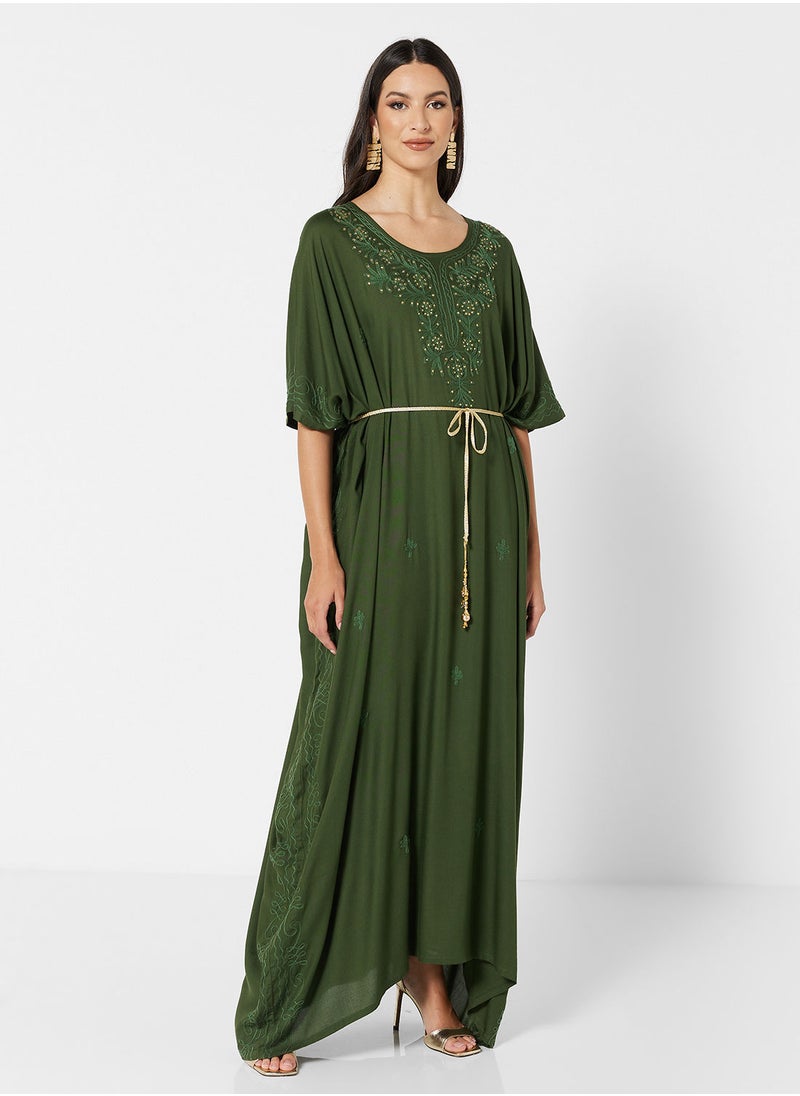 ARABIAN CLOSET EMBROIDERED KAFTAN  - Image 1