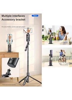 Generic Auto Tracking Phone Holder,360° Rotation Phone Camera Mount Smart Shooting Tracking Holder with Remote Selfie Stick for iPhone Android Stabilizer Shooting Live,No App,Rechargeable  - Image 4