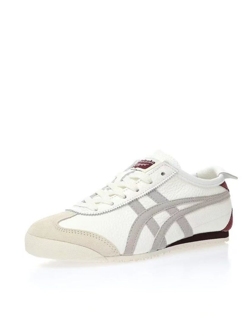 Onitsuka Tiger - Mexico 66 Colorblock Sneakers Beige/White/Red - Image 1