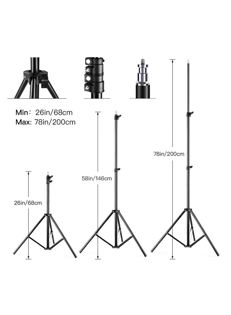 كيبول طقم إضاءة سوفت بوكس، إضاءة استوديو تصوير مع عاكس 19.7 × 27.5 بوصة ومصباح 3 ألوان بدرجة حرارة 85 وات مع جهاز تحكم عن بعد، معدات استوديو تصوير احترافية لتسجيل الفيديو والبث المباشر - Image 5