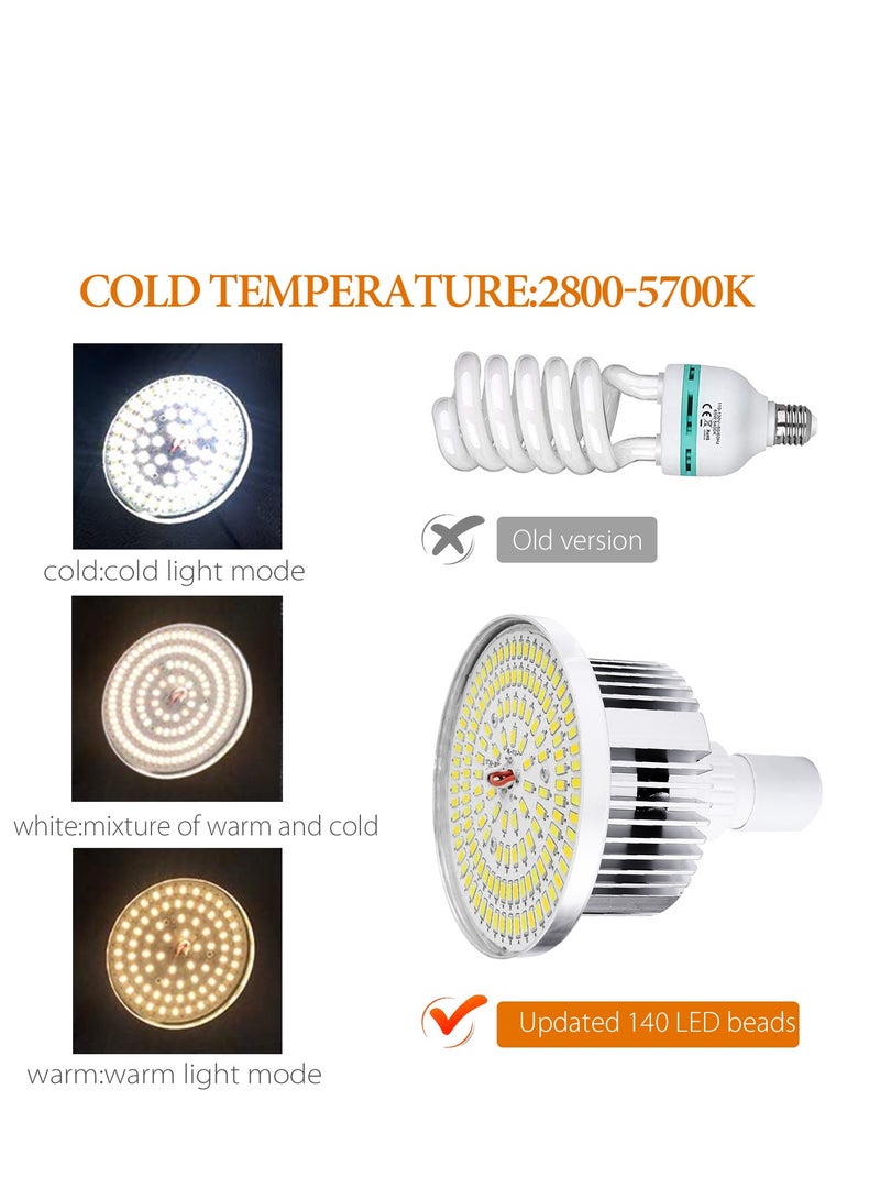 كيبول طقم إضاءة سوفت بوكس، إضاءة استوديو تصوير مع عاكس 19.7 × 27.5 بوصة ومصباح 3 ألوان بدرجة حرارة 85 وات مع جهاز تحكم عن بعد، معدات استوديو تصوير احترافية لتسجيل الفيديو والبث المباشر - Image 3