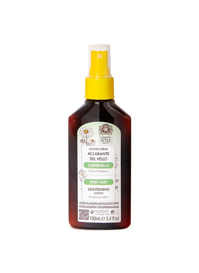 Intea Cubrevello Hair Lightener Lotion - Bottle Spray With Ecologic Natural Chamomile Extract - Paraben And Ammonia Free - 3.4 Oz 