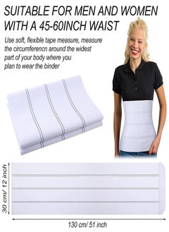 Y&D Medium Abdominal Binder, Postpartum Band, 45" -60” Waist Compression Wrap, Binder for Women and Men, Support Belt to Stabilize Core Improve Muscle Tone (L)  - Image 4