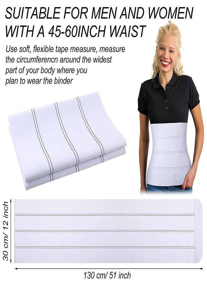 Y&D Medium Abdominal Binder, Postpartum Band, 45" -60” Waist Compression Wrap, Binder for Women and Men, Support Belt to Stabilize Core Improve Muscle Tone (L)  - Image 4