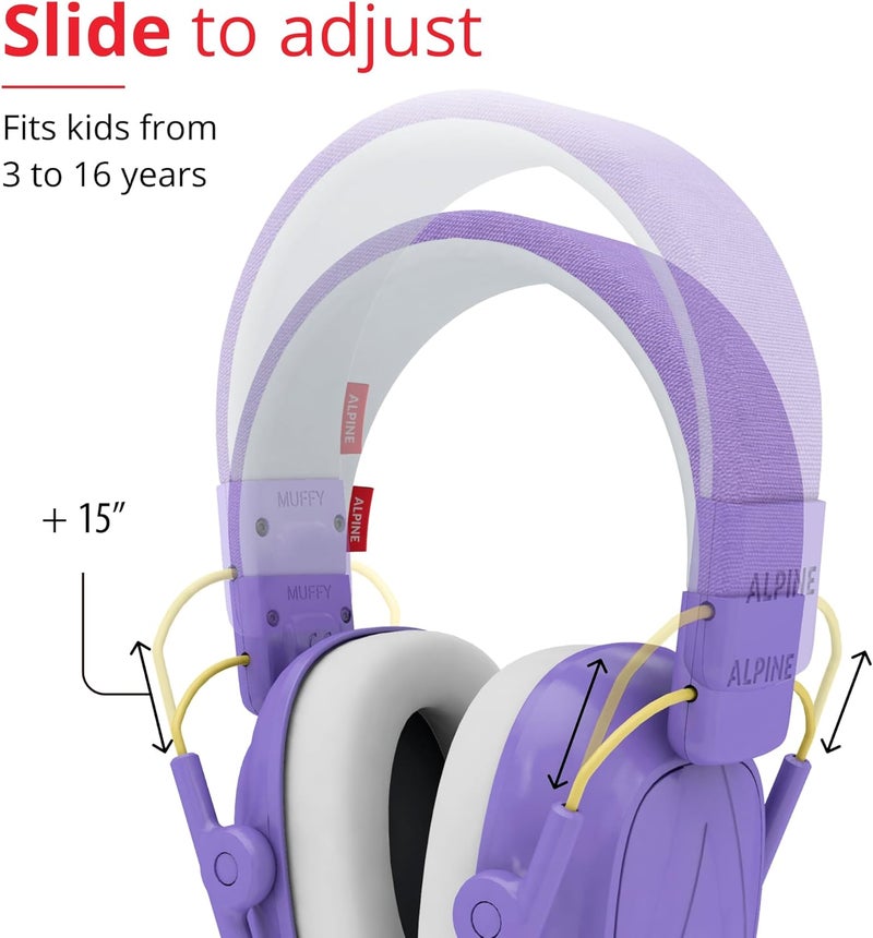 Alpine Muffy Noise Cancelling Headphones for Children aged 3 to 16 Years – Superior Quality Children's Noise Cancelling Headphones – Comfortable Hearing Protection with Adjustable Headband - Image 3