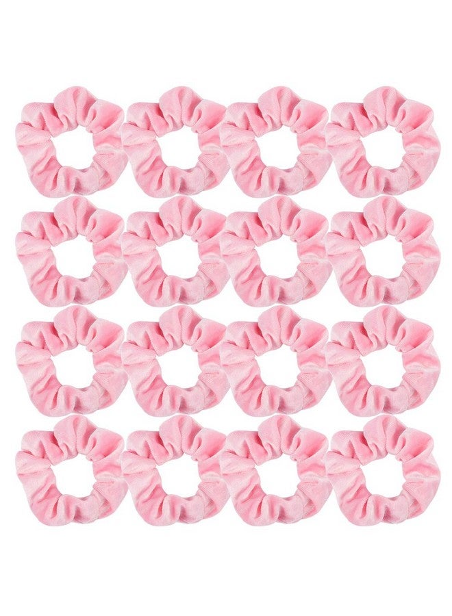Semato 16 Pack Pink Velvet Scrunchies For Hair Scrunchy Hair Ties Ropes For Women Or Girls Hair Accessories - Image 1