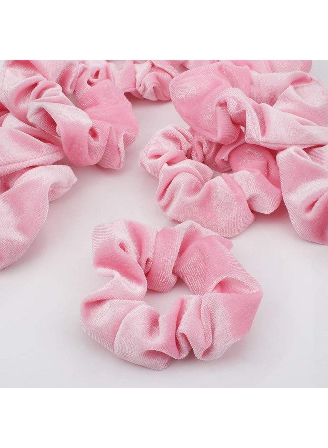 Semato 16 Pack Pink Velvet Scrunchies For Hair Scrunchy Hair Ties Ropes For Women Or Girls Hair Accessories - Image 2