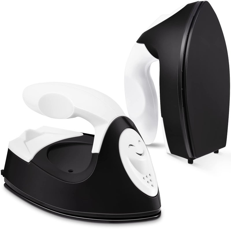 Honoson Honoson Mini Craft Iron Mini Heat Press Small Portable Tiny Iron with Charging Base Accessories for Fuse Beads Patch DIY Shoes TShirts Heat Transfer Vinyl ProjectsBlack 