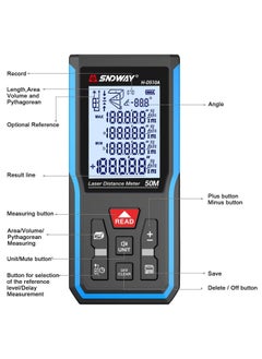 Portable Handheld Digital Laser Distance Meter 50m 70m 100m 120m Measure Infrared Rangefinder USB Rechargeable Laser Range Finder Tape Area Volume Measurement with Angle Indication - pzsku/ZA42193B8B94F6F312A01Z/45/_/1705723599/a4b8871c-8d73-442f-908e-6a10768eee0a