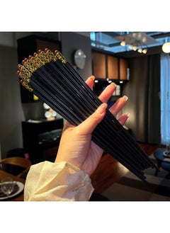 Alloy Chopsticks With High Color Value For Home Use Mildew-proof And Mildew-proof One-person Chopsticks On The Grade Food-grade Special-person Quick Child-Color:Black Glass Elegant Chopsticks-10 Pairs