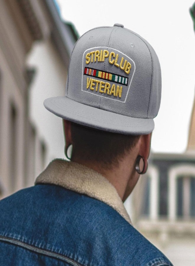 CHOK.LIDS Strip Club Veteran Flat Visor Ball Cap Baseball Cap Snapback Closure PS101 (PS101 Black) - Image 4