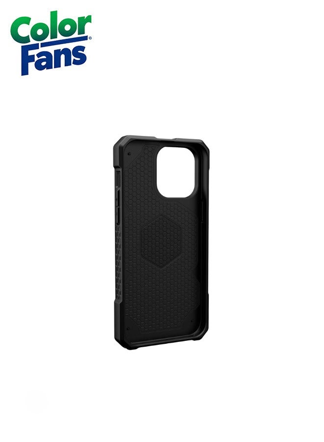 Color Fans Apple iPhone 14 Pro Max Case 6.7" Monarch Pro Build-in Magnet Compatible with Magnet Charging Rugged Shockproof Dropproof Premium Protective Cover - Black  - Image 4