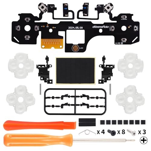 eXtremeRate Light Version Whole Clicky Kit V2 for PS5 Controller BDM-050 Shoulder Face Buttons, Micro Switch L2R2 Clicky Hair Trigger Kit and Tactile L1R1 Face Buttons Mouse Click for PS5 Controller - Image 3