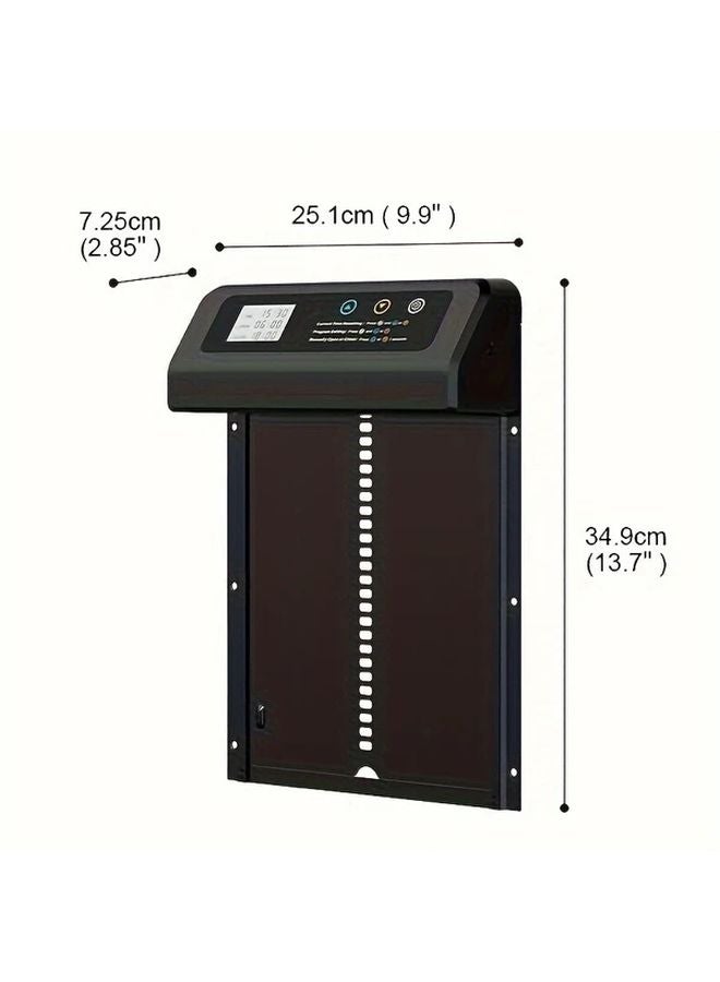 باب قن الدجاج الأسود الآلي قابل للبرمجة بشاشة LCD مقاوم للماء ومضاد للانسداد - Image 3