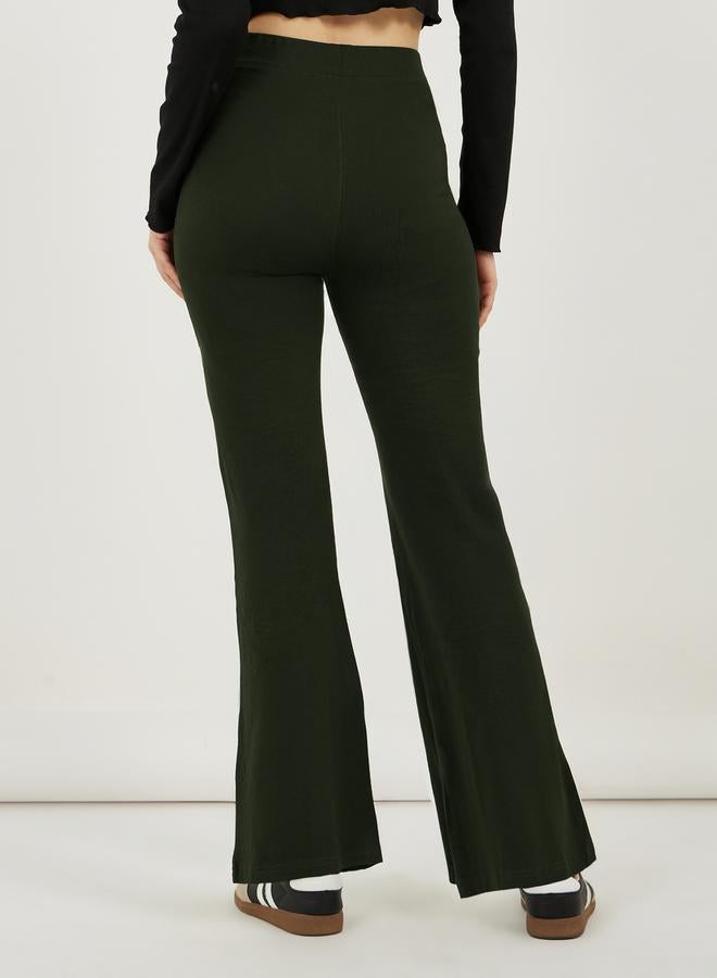 ستايلي ليقنز واسع بطول الكاحل وخصر عالي - Image 4