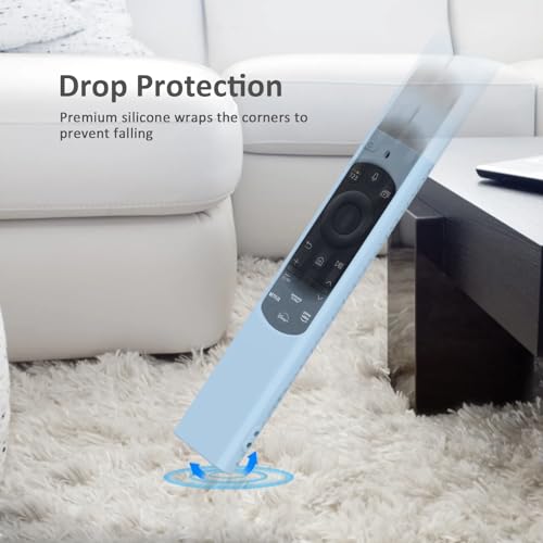 RAYA Silicon Protective Case Cover Compatible with Samsung Smart TV Remote Control 2022-2026 TM2280E QLED TV BN68-13897A [Remote NOT Included] (Sky Blue) - Image 4