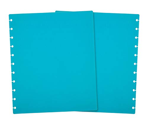 Talia Discbound Notbook - Cover and Disc Set (Set 1 (3pk), Letter Set) - Strong Purple, White, Energetic Turquoise - Image 3