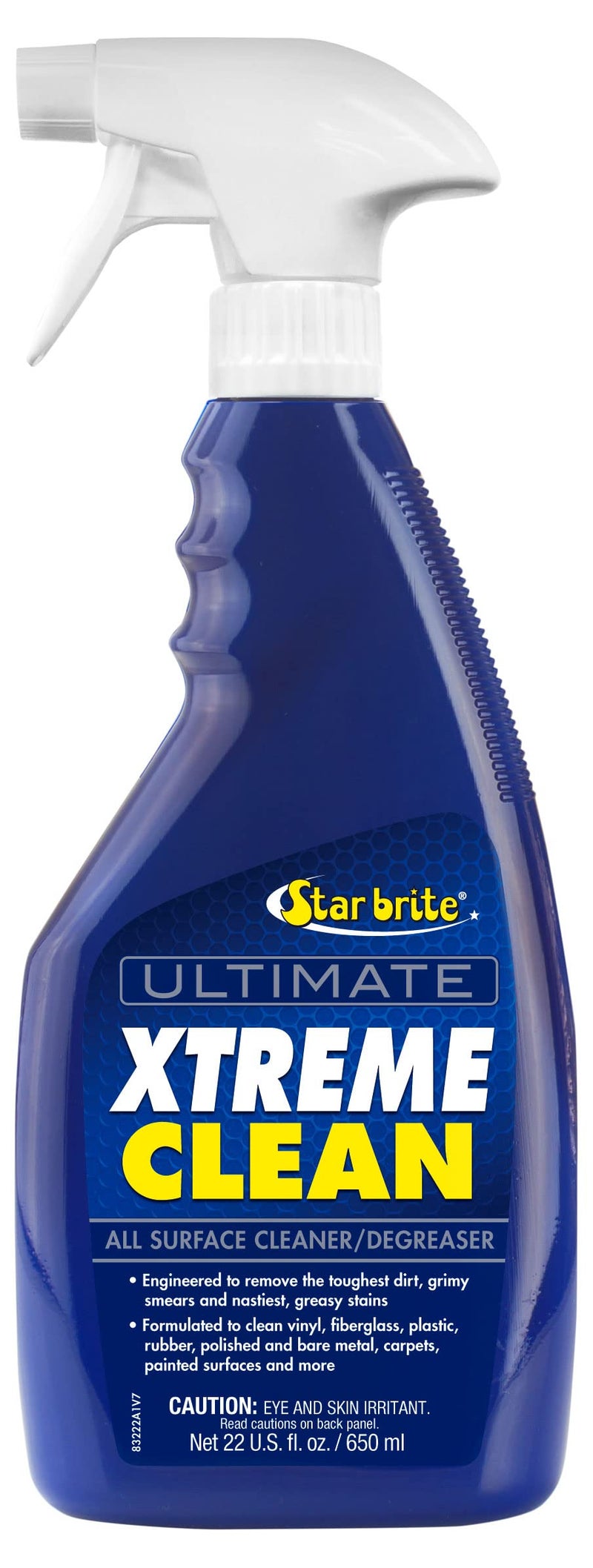 STAR BRITE Ultimate Xtreme Clean - Multi-Surface Cleaner & Degreaser, Perfect for Vinyl, Carpet, Fiberglass, Plastic, Rubber, Metal, Painted Surfaces - 22 OZ (083222P) - Image 1