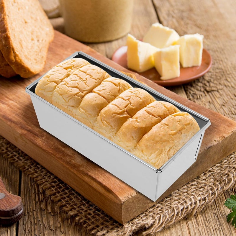 DOITOOL Stainless Steel Baking Mold Square Toast Pan Nonstick Bread Loaf Pan for Oven Baking Home Kitchen Use - Image 4