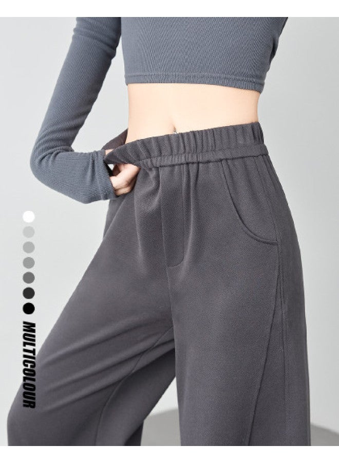 Hstyle High-waisted Banana Pants For Women - 2025 Spring/fall Fashion Comfortable Slimming Loose Casual Office Wear Versatile Wide-leg Trousers - Image 1