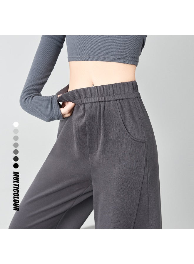 Hstyle High-waisted Banana Pants For Women - 2025 Spring/fall Fashion Comfortable Slimming Loose Casual Office Wear Versatile Wide-leg Trousers - Image 2
