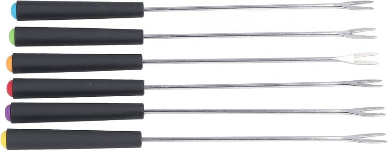 Stainless Steel Fondue Forks Set Rust Long Forks for Cake Chocolate Cheese Fondue for Party Guests 6 Pcs - Image 5