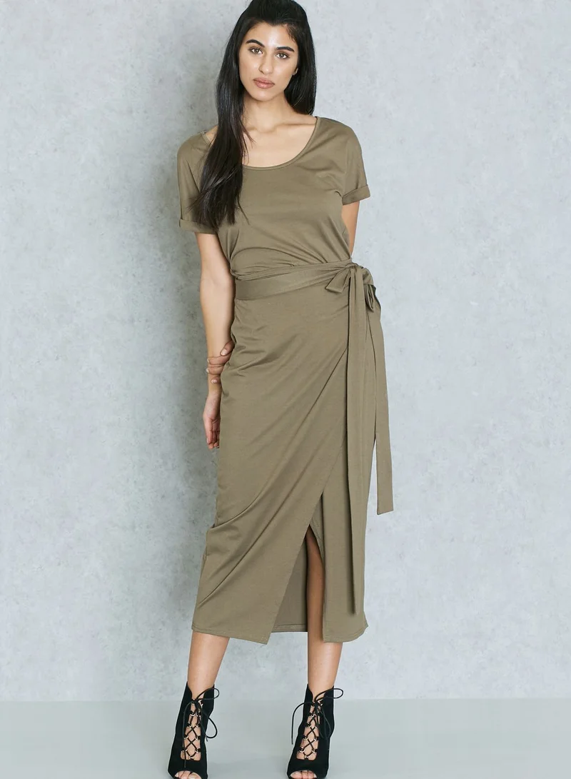 Never fully Dressed Belted Duster Dress