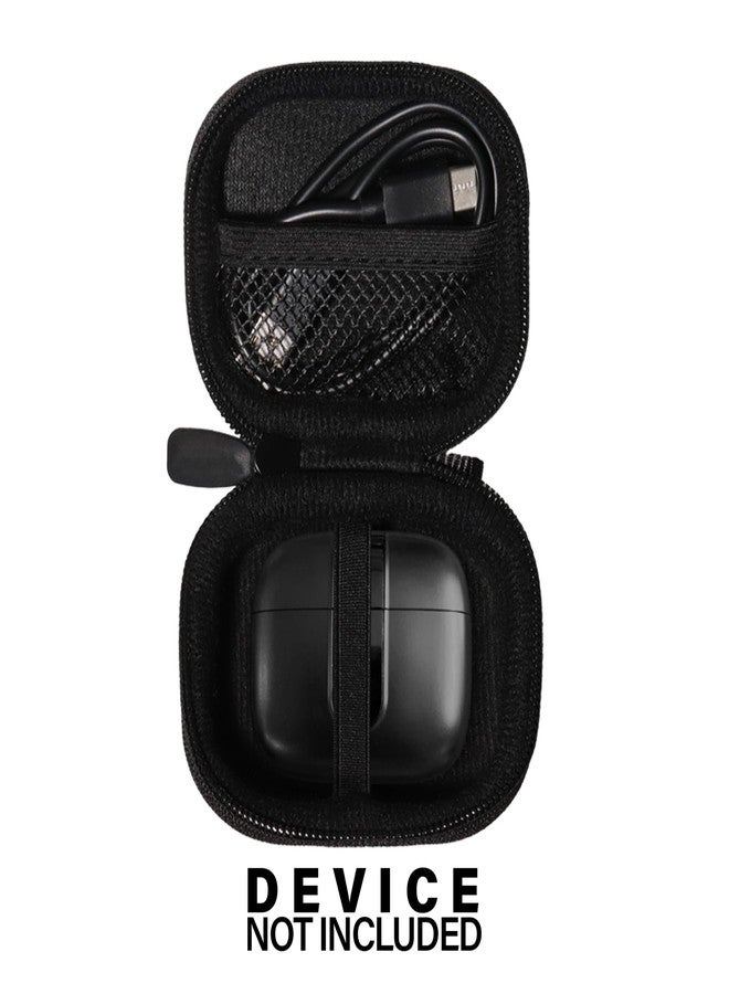 CaseSack Case for TAGRY X08 Bluetooth Headphones True Wireless Earbuds 60H, mesh Pocket for Charge Cable (Black) - Image 3