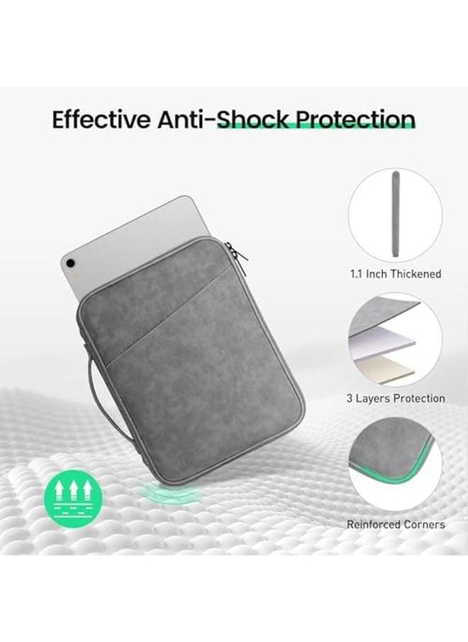 erorex - Tablet Sleeve Bag For 11 In Ipad Air M2 Ipad Pro M4 10.9" Ipad 10Th Gen And Ipad Air 5 4Th 10.2" Ipad 9 8 7Th 11" Galaxy Tab A9 Plus Waterproof Travel Ipad Case Bag Space Gray - Image 1