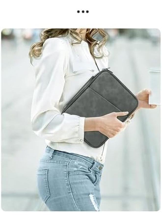 erorex Tablet Sleeve Bag For 11 In Ipad Air M2 Ipad Pro M4 10.9" Ipad 10Th Gen And Ipad Air 5 4Th 10.2" Ipad 9 8 7Th 11" Galaxy Tab A9 Plus Waterproof Travel Ipad Case Bag Space Gray  - Image 5