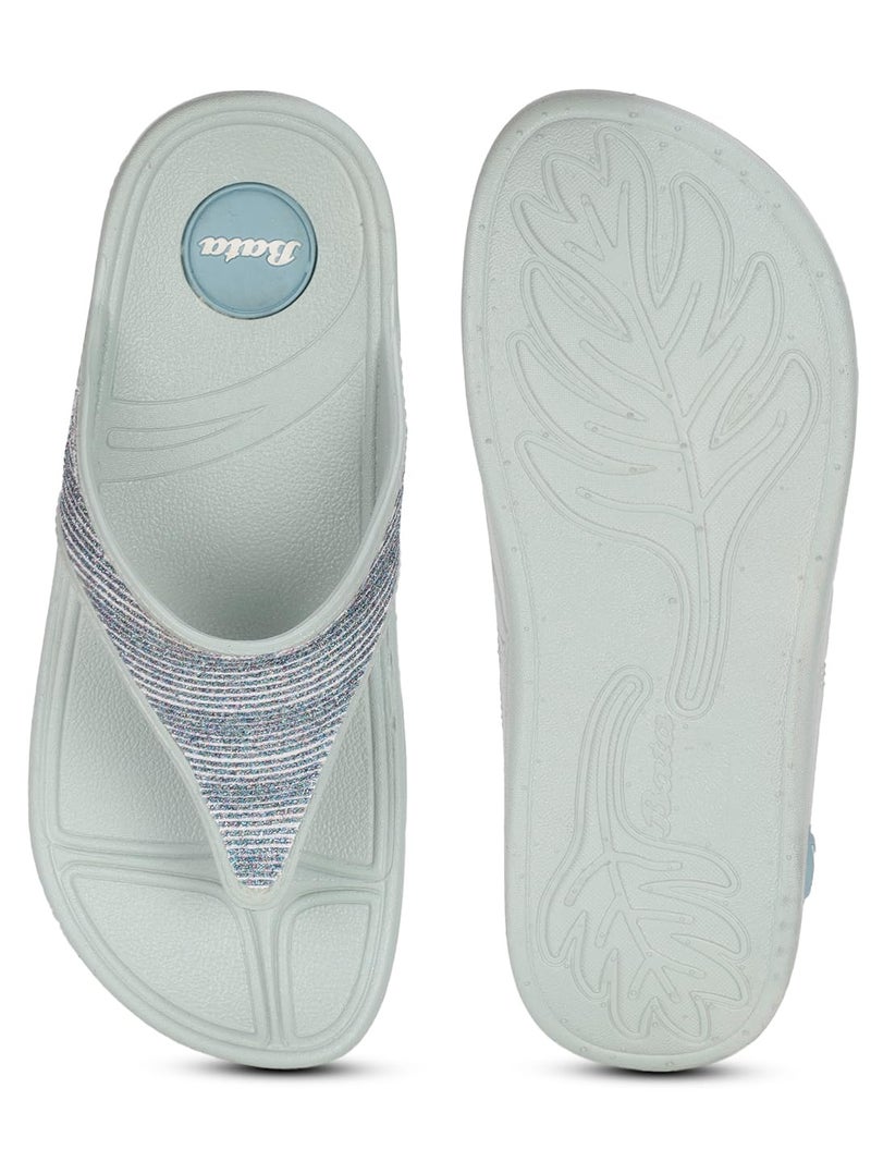 Bata New Kafi Women's Light Blue Flip Flops - 5 UK (5729945) - Image 4