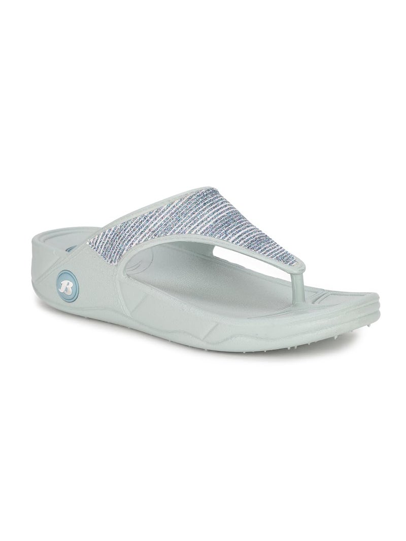 Bata New Kafi Women's Light Blue Flip Flops - 5 UK (5729945) - Image 1