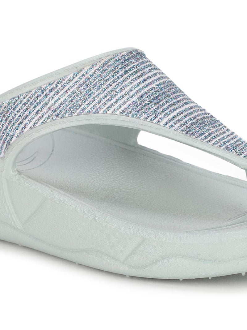 Bata New Kafi Women's Light Blue Flip Flops - 5 UK (5729945) - Image 5