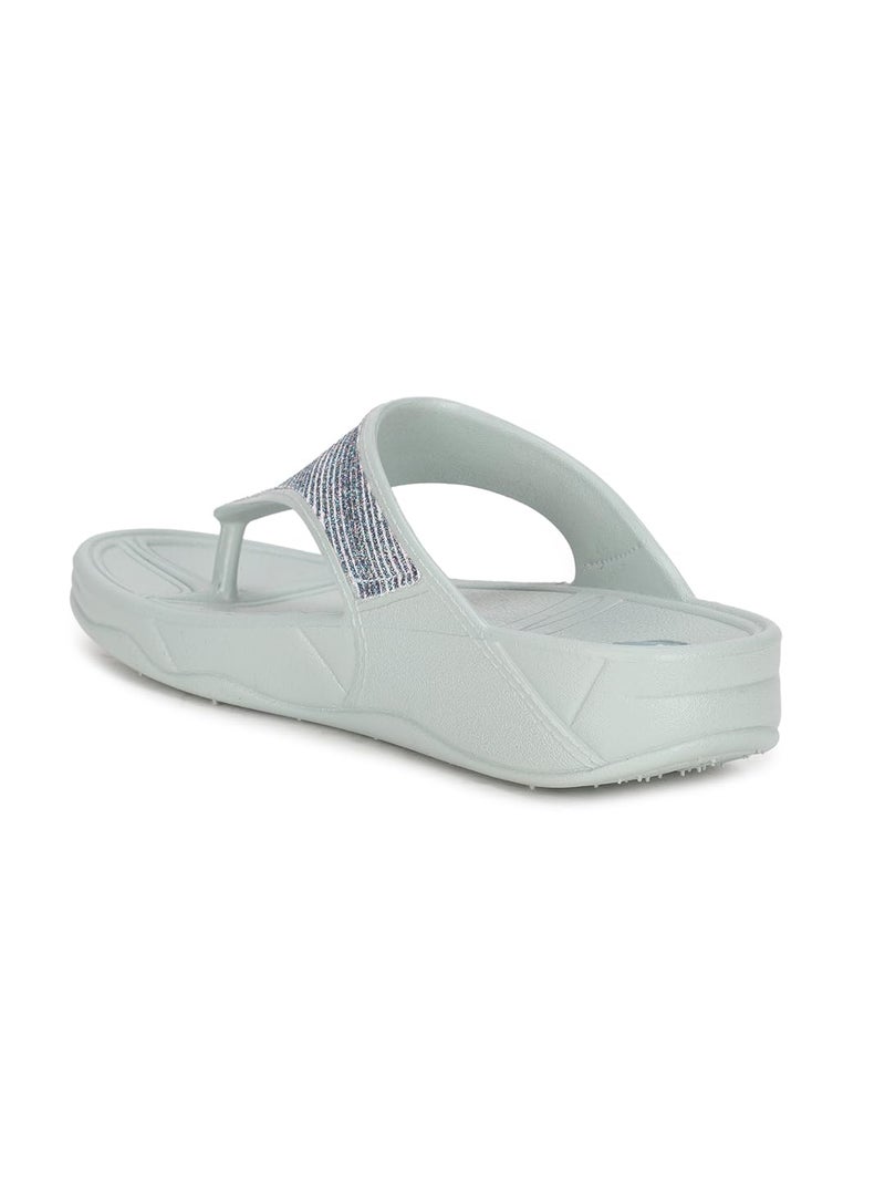 Bata New Kafi Women's Light Blue Flip Flops - 5 UK (5729945) - Image 3
