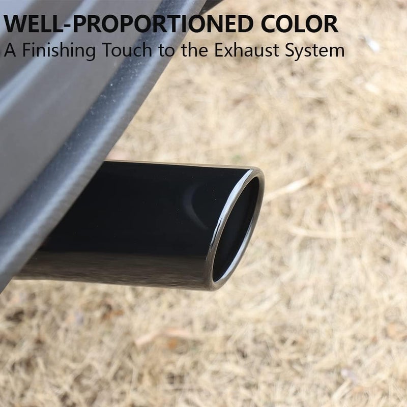 A-KARCK Black Chrome Exhaust Tip - 2.25" Inlet to 3.5" Outlet, 12" Long - Image 5