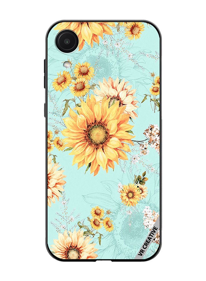 VR CREATIVE Protective Case Cover For Samsung Galaxy A03 Core Flower Design Multicolour - Image 1