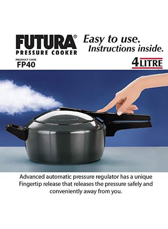Hawkins Futura Aluminum Induction Compatible Base Pressure Cooker 4 Liters Black - Image 2