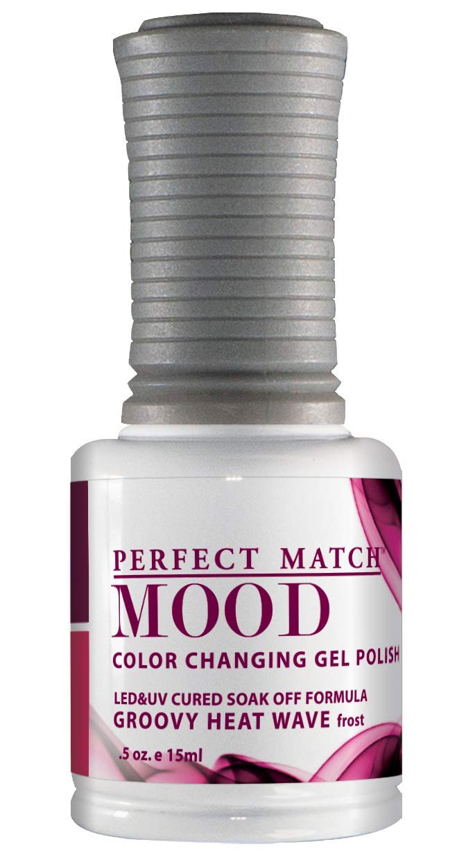 LeChat Perfect Match Mood Gel Polish, Groovy Heat Wave, 0.500 Ounce (MPMG01)