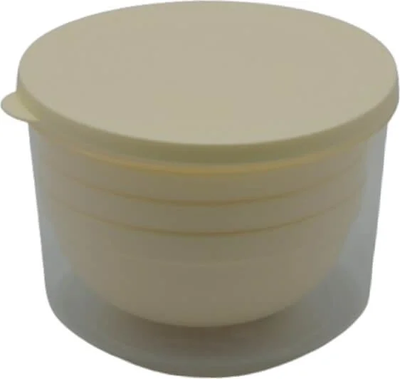 بييف Measured Storage Container Bowl Set 5 Pieces Cream