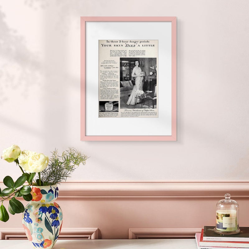 upsimples 12x16 Picture Frame, Display Pictures 8.5x11 with Mat or 12 x 16 Without, Wall Hanging Poster Frames, Pink, 1 Pack - Image 2