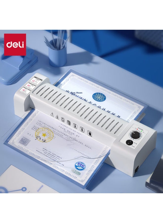 Deli A3/a4 Home And Office Laminator, Six Adjustable Settings, Automatic Film Feed And Retraction, For Photos And Documents, Cold And Hot Lamination, Gray 3892 - Image 5