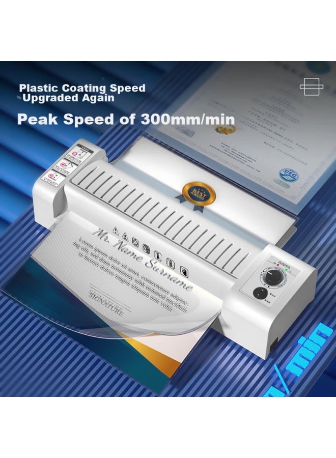 Deli A3/a4 Home And Office Laminator, Six Adjustable Settings, Automatic Film Feed And Retraction, For Photos And Documents, Cold And Hot Lamination, Gray 3892 - Image 1