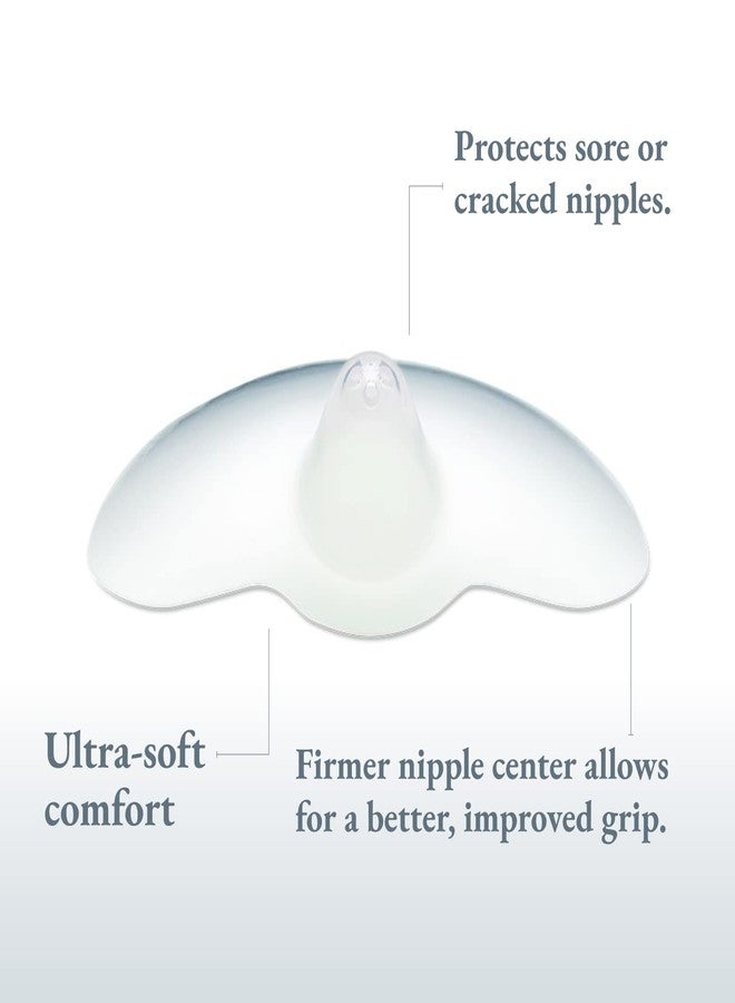 Ameda Washable Skin-to-Skin Nipple Shield for Breastfeeding, Ultra-Thin Flexible Silicone, Cut-Out 20mm - Image 2