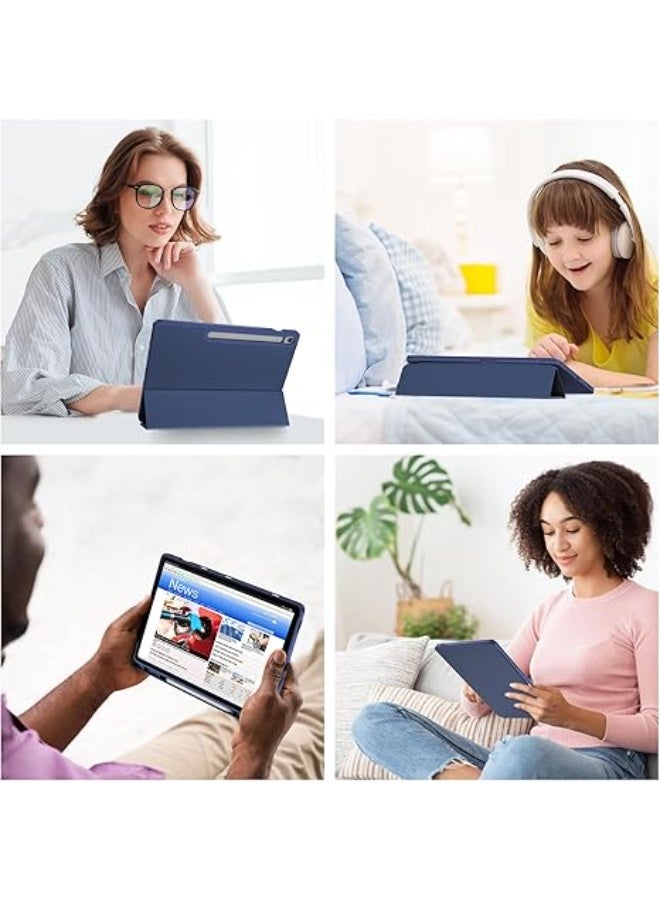 "Galaxy Tab S10 FE Plus 5G 13.1 Inch Slim Protective Case with S Pen Holder, Heat-Resistant Back Cover, Supports Auto Sleep/Wake Function – Shockproof Cover / Protective Case / Galaxy Tab S10 FE Sleeve" - Image 4