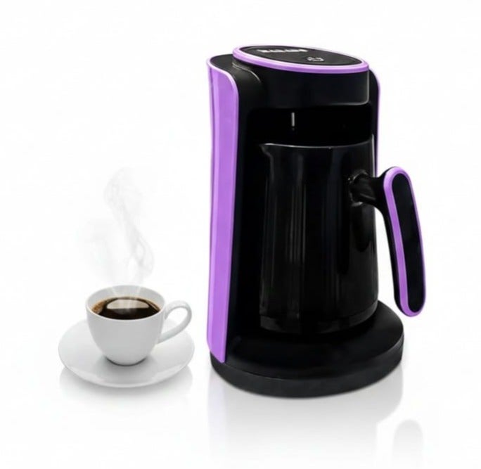 MARADO Coffee Maker Marado Turkish MA-1688 600W, 1–4 Cups Capacity, Fast Brewing Electric Coffee Machine with Heat-Resistant Handle, Purple Color - Image 4