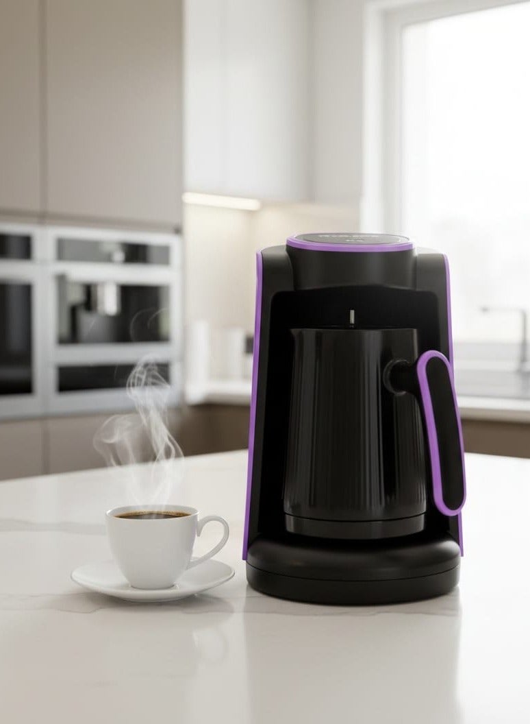 MARADO Coffee Maker Marado Turkish MA-1688 600W, 1–4 Cups Capacity, Fast Brewing Electric Coffee Machine with Heat-Resistant Handle, Purple Color - Image 1