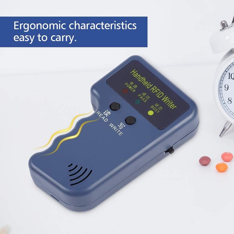 comfrt 125KHz EM4100 Mini Handheld RFID Copier Portable ID Card Copier Reader/Writer Duplicator + Keyfob - Image 3