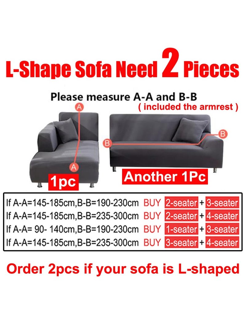 1 قطعة سميكة غطاء أريكة الزاوية المرنة 2 غطاء أريكة الأريكة لكرسي أريكة الأريكة ، 145-185 سم - Image 4
